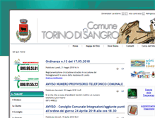 Tablet Screenshot of comune.torinodisangro.ch.it